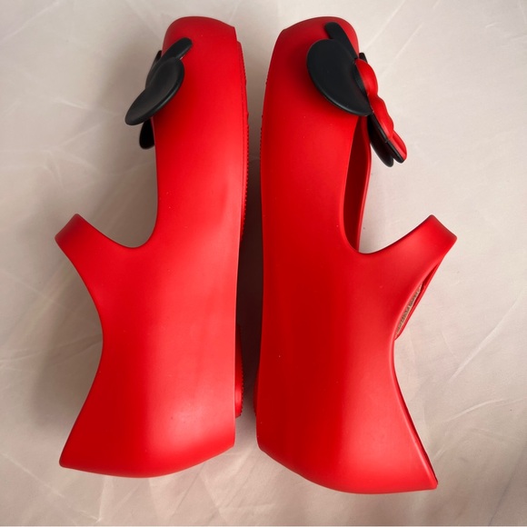 Mini Melissa ultragirl Disney Mickey and Minnie flats size 10 red/black - Picture 7 of 9